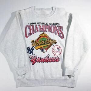 1996 New York Yankees Crewneck Sweatshirt, Retro M Lb New York Baseball
